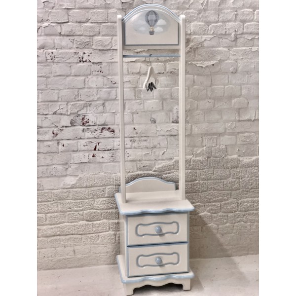 Clothes Rail With Drawers And Hand Painted Hot Air Balloon